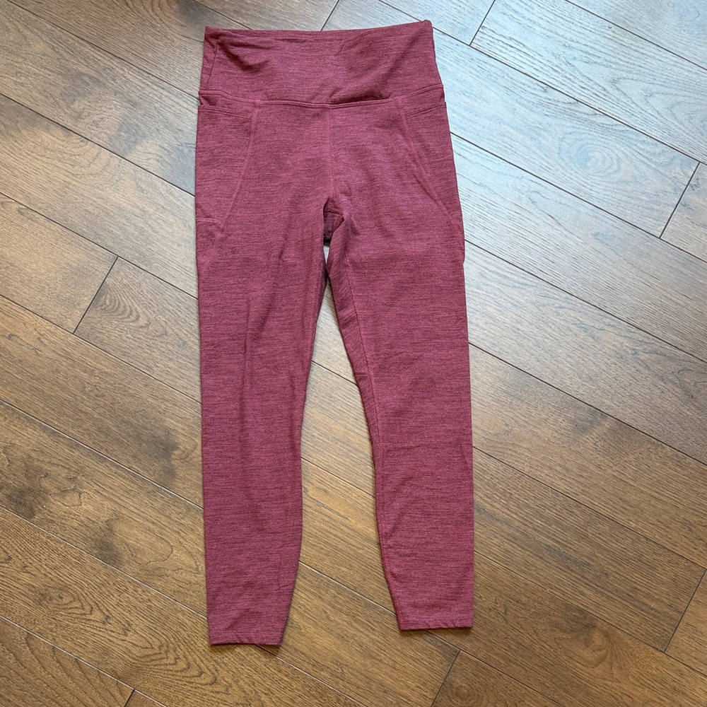Joy Lab Maroon High-Waisted Leggings Size Small C7-014